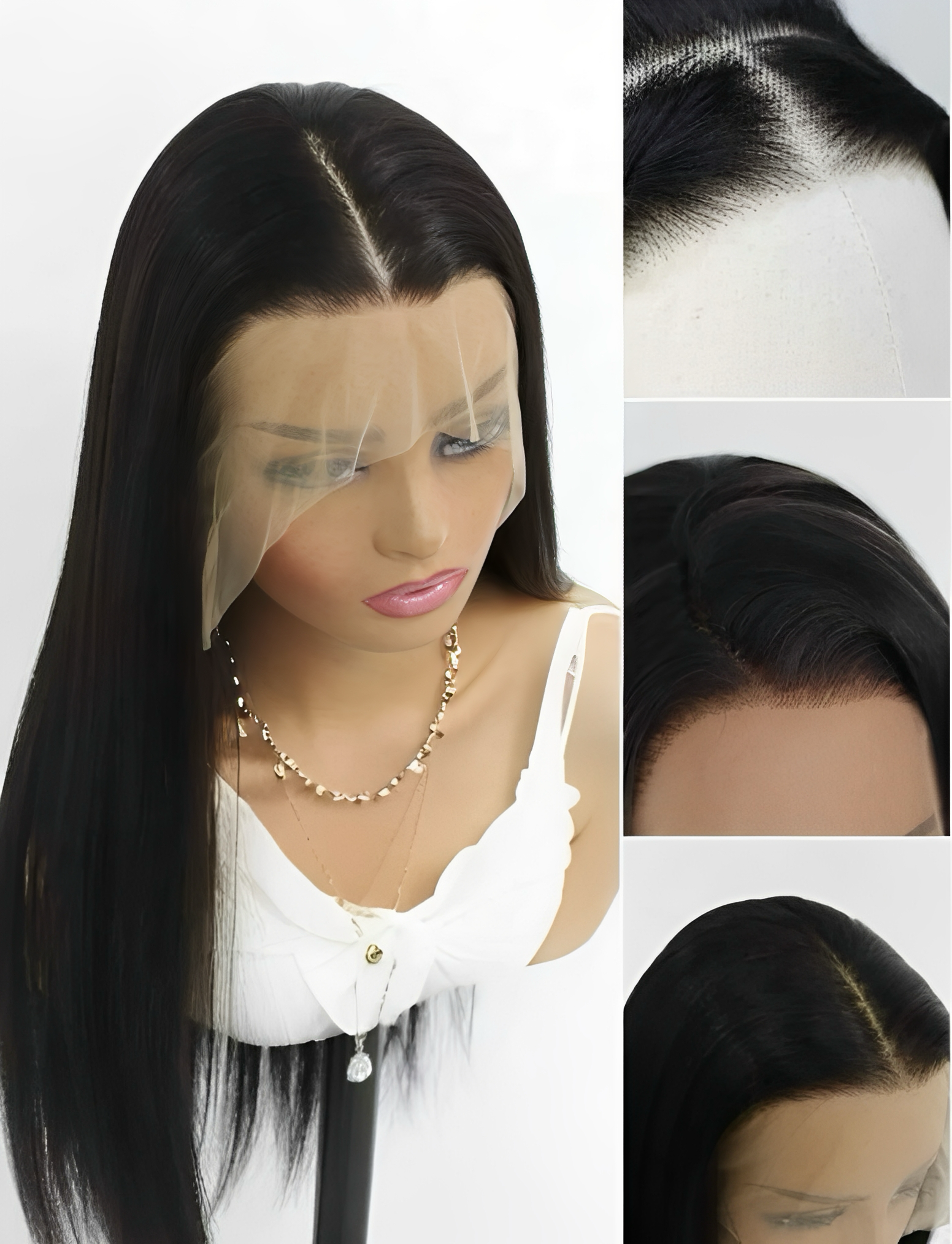 Aurora Glueless Straight Human Blend