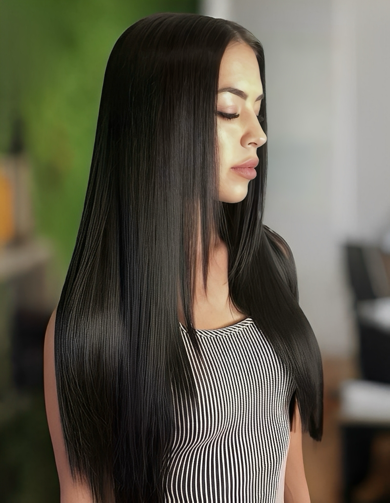 Aurora Glueless Straight Human Blend