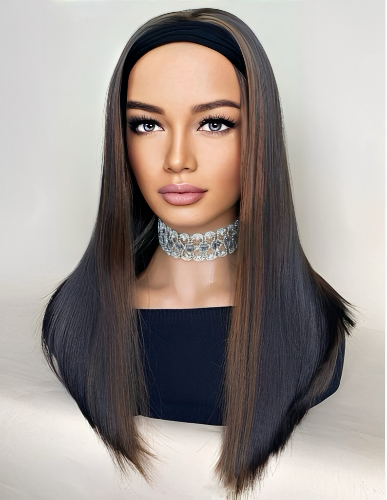 EasyWear Bob Headband Wig Human Blend